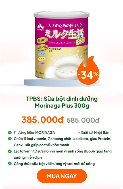 TPBS: Sữa bột dinh dưỡng  Morinaga Plus 300g